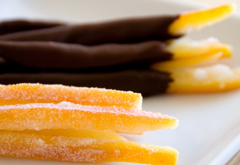 Рецепт - Апельсиновые цукаты в шоколаде