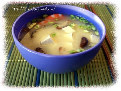 Рецепт - Мисо суп с шиитаке и креветками