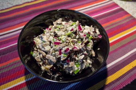 Рецепт - Салат из баклажанов с фетой