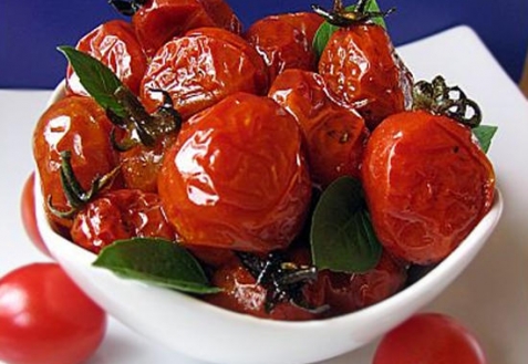 Карамелизированные помидоры черри