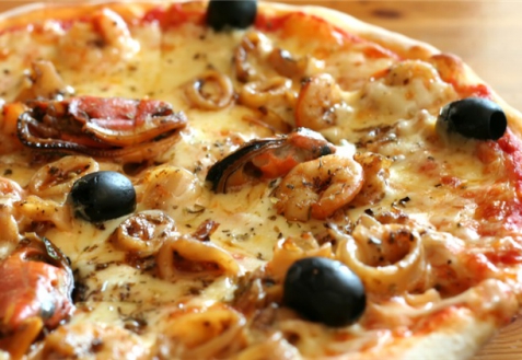 Рецепт - Пицца с морепродуктами
