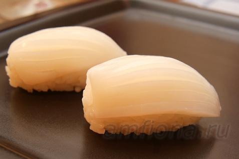 Рецепт - Нигири-суши с кальмаром